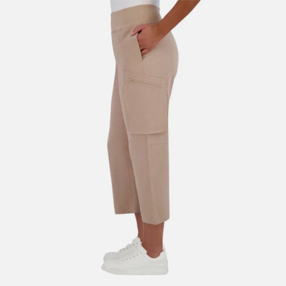 Sage Women's Cargo Pull-On Pants, Tan, Size S